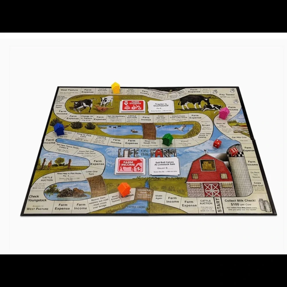 Collectible-Life on the Farm Board Game-Award Winning Game-New in Box!